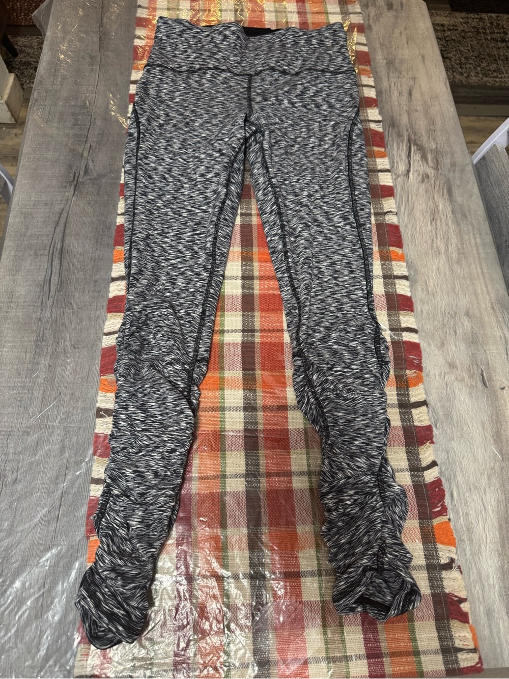 lululemon athletica Black & White Marled Leggings